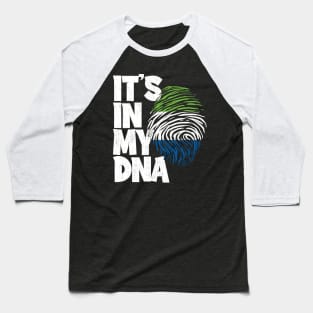 IT'S IN MY DNA Sierra Leone Flag Men Women Kids Baseball T-Shirt